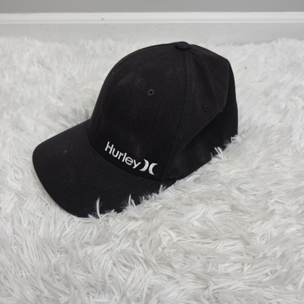 Hurley Corp Textured Tri-Blend Flex Hat - Black